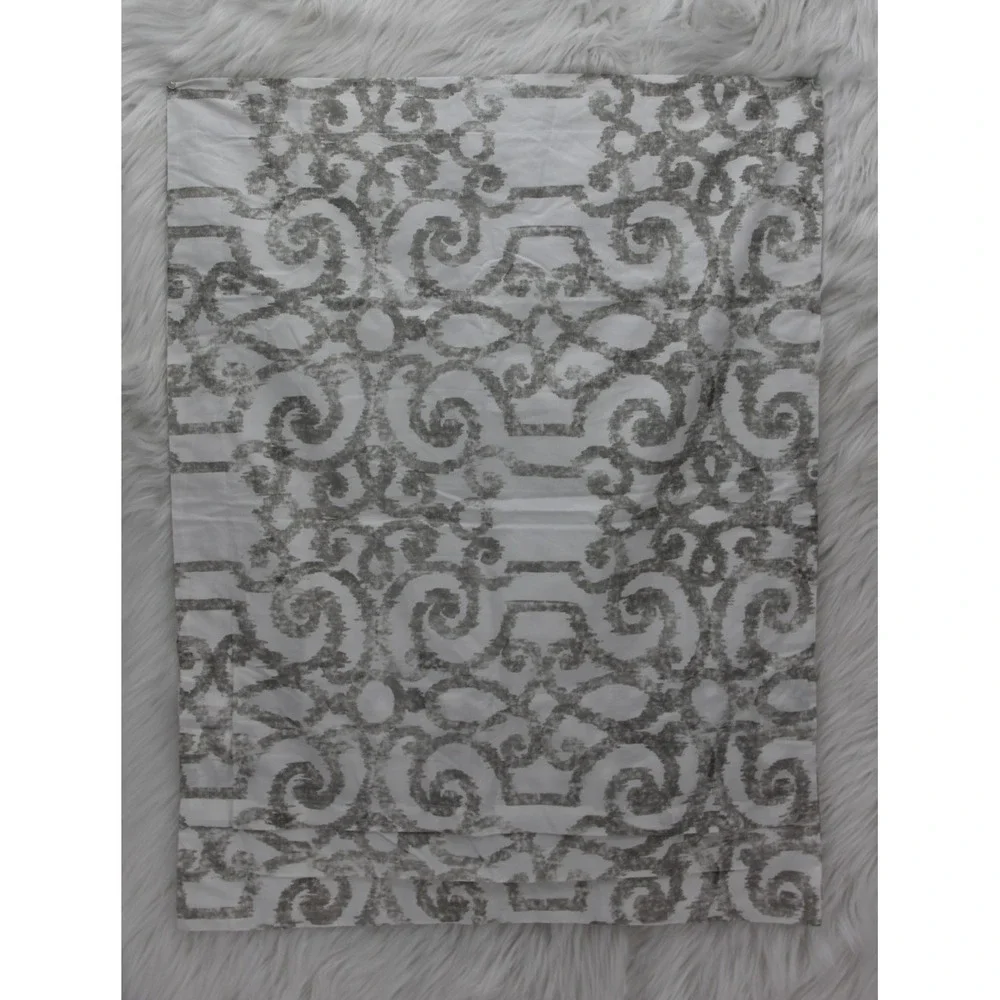 NEW Pottery Barn Margot Scroll Standard Pillow Sham Taupe